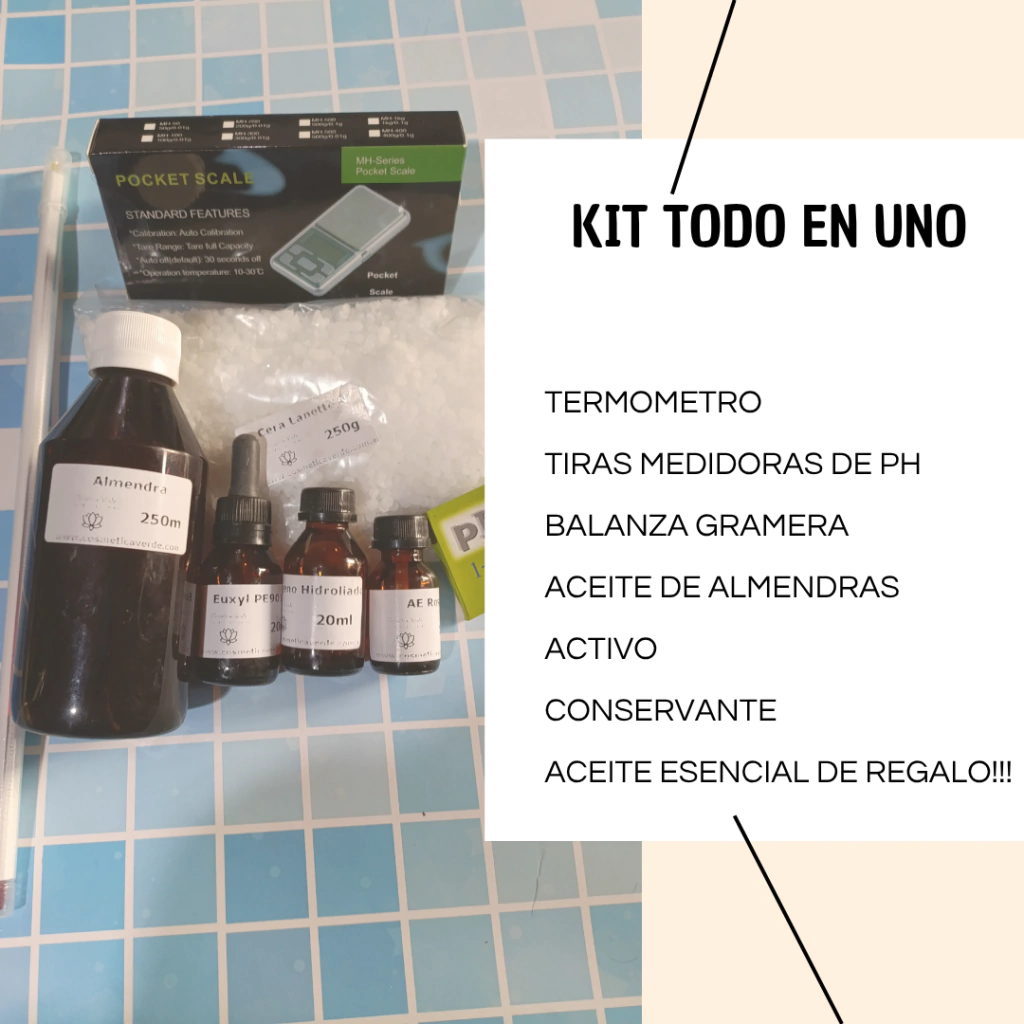 Kit todo en uno- Elaboración de cremas