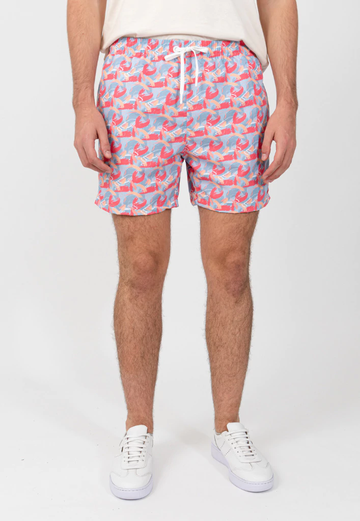 Shorts Bano Pinceladas Rojo thumbnail 3