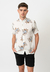 Camisa Corte Clasico Fibrana Mao Blanco Flor AD