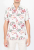 Camisa Corte Clasico Fibrana Blanca Flor Bordo Gris - comprar online