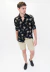 Camisa Corte Ejecutivo Negro Flor Beige - Pato Pampa