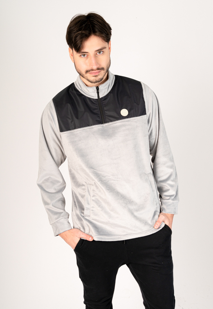 Buzo Plush 1/2 Polera Chalet Gris thumbnail 3