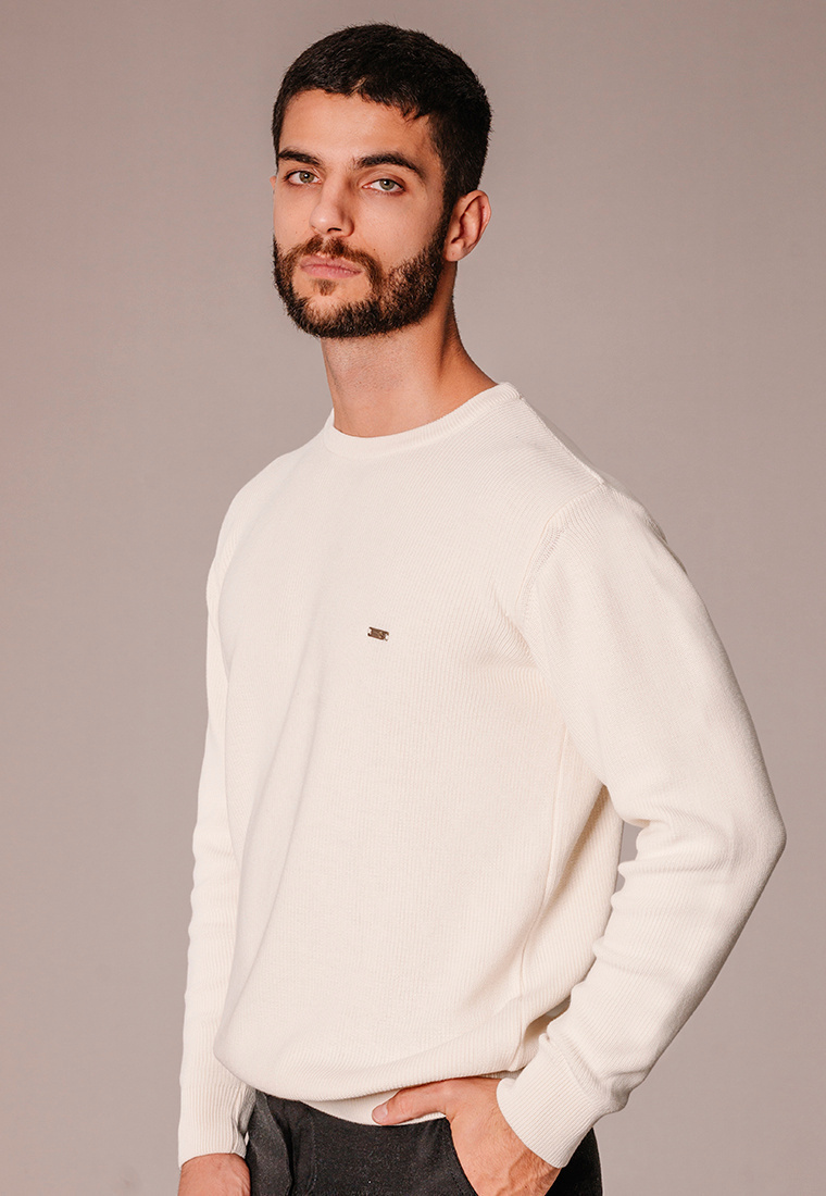 Sweater Punto Perle Crudo thumbnail 3