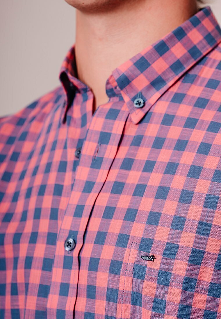 Camisa Manga Corta Basico Cuadros AB 4151 thumbnail 3