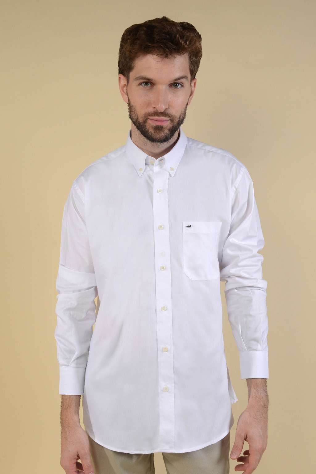 Camisa Corte Basico Lisa Blanco 1616 thumbnail 3
