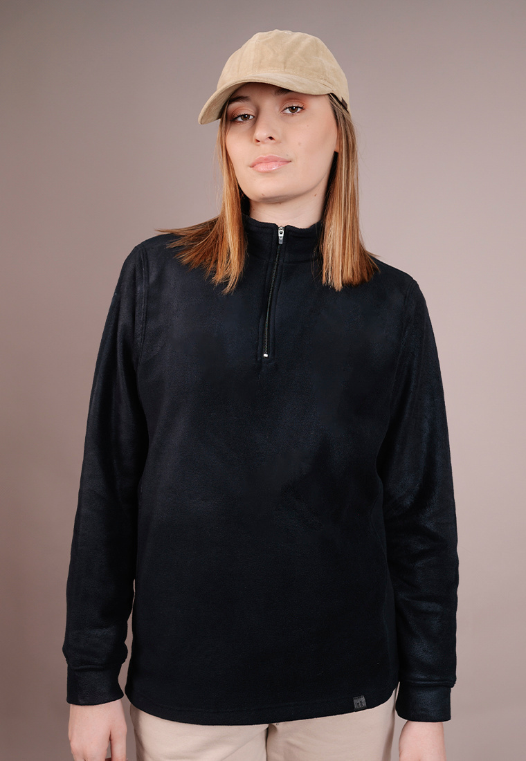 Buzo Media Polera Polar Longoria Negro thumbnail 3