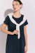 Vestido Eugenia Jersey Marino Flame