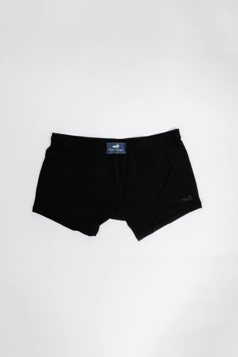 Boxer Bambu Liso Negro