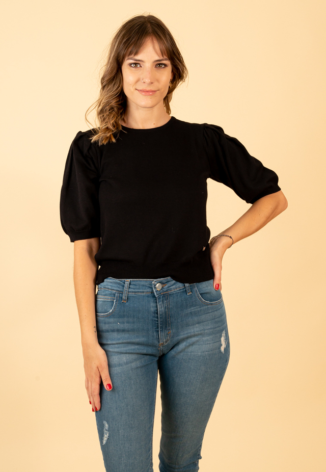 Sweater Base Manga Princesa Dama Negro thumbnail 2