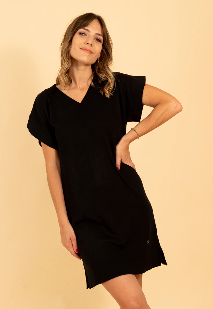 Vestido Tejido Ofelia Negro thumbnail 3