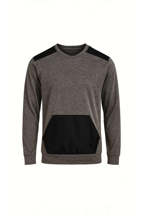 Buzo Canguro Zona Gris Topo - comprar online