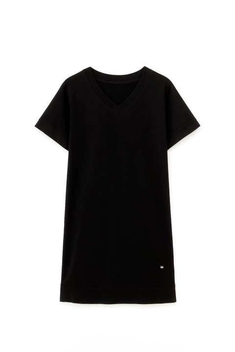 Vestido Tejido Ofelia Negro - comprar online