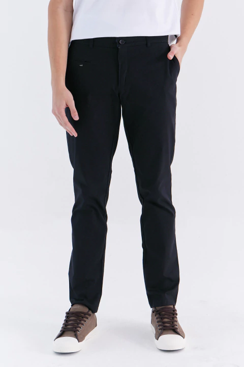 Pantalon Plat Gabardina Premium Negro - comprar online
