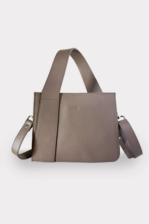 Cartera Rígida color Visón - comprar online