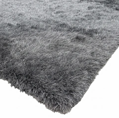 ALFOMBRA DOBLE PELO GRIS OSCURA