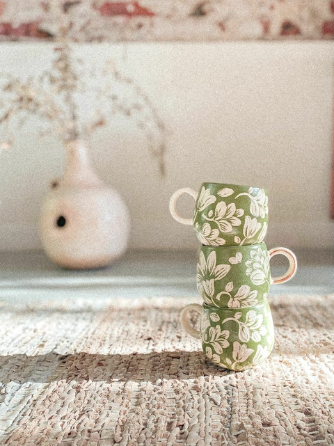 TAZA MILÁN verde Olivo - comprar online