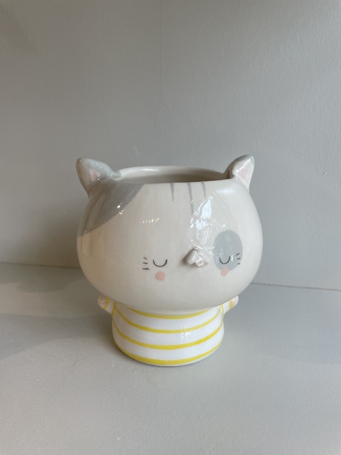 MACETA ABRIGADA GATO - comprar online