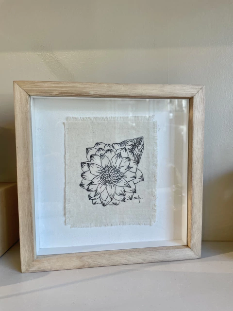 CUADRO BOX FLOR 20x20 - comprar online