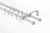 Barral Doble Extensible Acero Cortinas de Ventana 2,00 A 3,80m - Temacasa