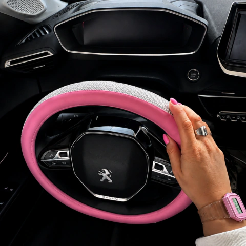 CUBREVOLANTE LEATHER STRASS (36cm) - comprar online