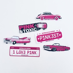 STICKERS PINK STYLE (PACK X6) - comprar online