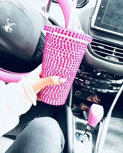 ♥♥VASO CON BRILLOS GLAM en internet
