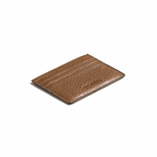 BILLETERA TARJETERO GRANEADO CAMEL