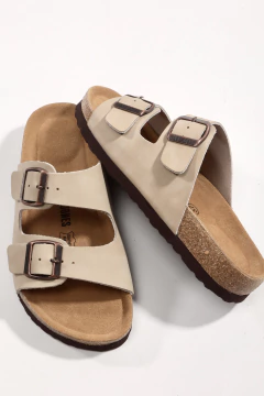 Sandalia Birk Vison Premium - Jane Jones