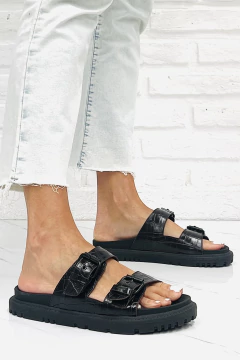 Sandalia Birk Croco Choco en internet