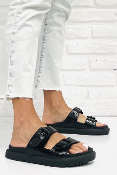Sandalia Birk Croco Black - comprar online