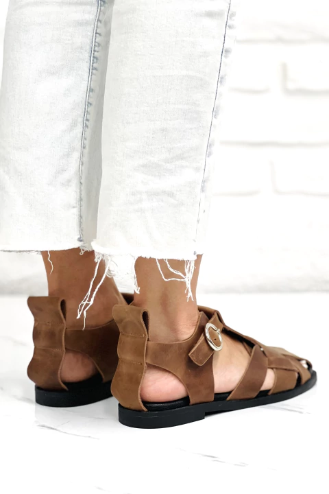 Sandalias Franciscanas Flat Choco - comprar online