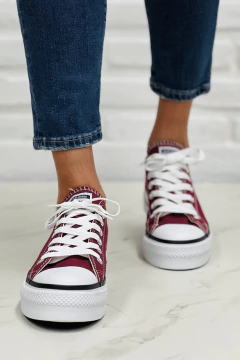 Zapatilla Rebel Burdeos - tienda online
