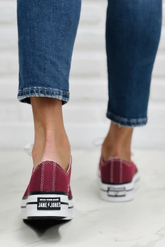 Zapatilla Rebel Burdeos - Jane Jones