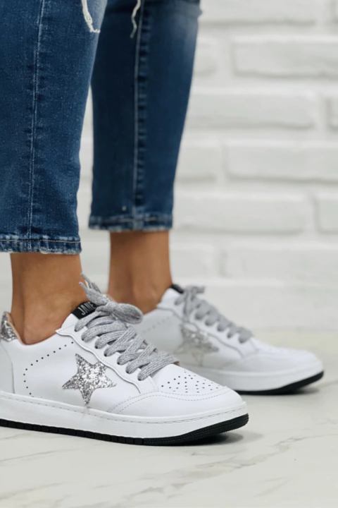 Sneakers Star Silver