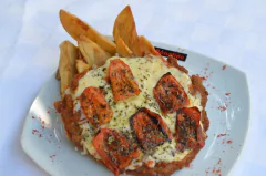 Milanesa de peceto napolitana con papas rústicas - comprar online