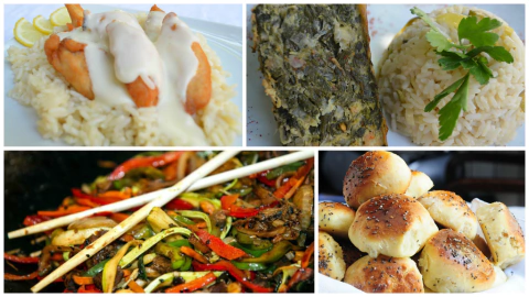 Promo Semanal (10 platos)+ 1 pan de focaccia (20*30) + 3 postres cudrados a elección