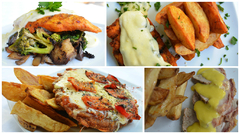 Promo Semanal (10 platos)+ 1 pan de focaccia (20*30) + 3 postres cudrados a elección - comprar online