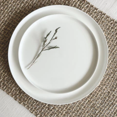 Juego de 6 Platos de Postre Italy Porcelana línea exclusiva - Trendy Corner