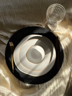 Individuales Negros x 4 unidades - tienda online