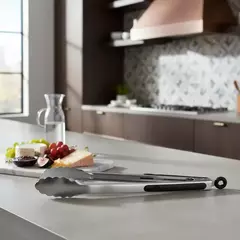 Pinza De Acero Con Mango Cubierto PP Negro L - comprar online