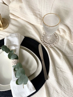 Posavasos Olivia Crudo Set x 2 unidades - comprar online