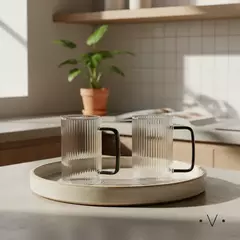 Tazas de Vidrio Vassa Linea Viena Set x 2 - comprar online