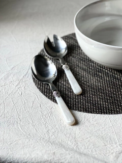 Cubiertos ensalada Sakura White - comprar online