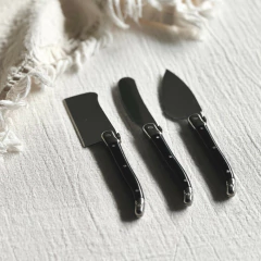 Set x 3 Cuchillos para Quesos Cadiz Negro - Trendy Corner