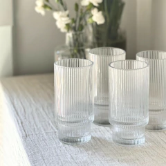 Juego de 6 Vasos Viena Base - Altos de Vidrio - comprar online