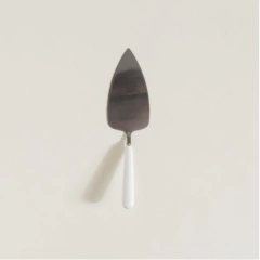 Pala para Torta de Acero Inoxidable y Mango de Ceramica Blanca en internet