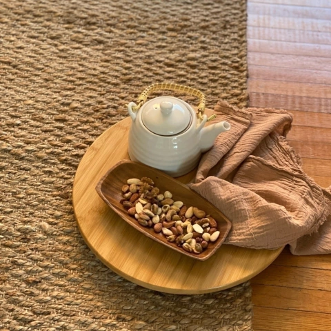 Alfombra de yute Cerdeña 80 x 150 cm