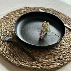 Ensaladera Baja - Plato Hondo Porcelana Hygge Negro - Trendy Corner