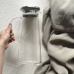 Jarra Ottawa de vidrio Tapa de Acero - tienda online