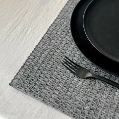 Individuales De Mesa Tejidos Espiga Gris x 6 Unidades - comprar online